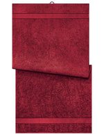 Myrtle Beach Handtuch aus Bio-Baumwolle, Acid Yellow 70 x 140 cm, MB443 – Orient Red