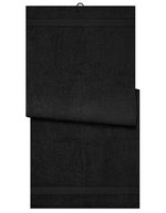 Myrtle Beach Sauna Sheet aus Bio-Baumwolle, Acid Yellow 70 x 180 cm, MB444 – Black