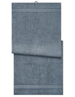 Myrtle Beach Sauna Sheet aus Bio-Baumwolle, Acid Yellow 70 x 180 cm, MB444 – Graphite