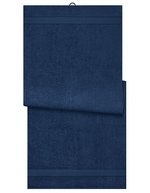 Myrtle Beach Sauna Sheet aus Bio-Baumwolle, Acid Yellow 70 x 180 cm, MB444 – Navy