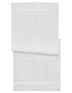 Myrtle Beach Sauna Sheet aus Bio-Baumwolle, Acid Yellow 70 x 180 cm, MB444 – White