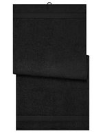 Myrtle Beach Badetuch aus Bio-Baumwolle, Acid Yellow 100 x 150 cm, MB445 – Black