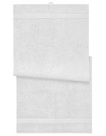 Myrtle Beach Badetuch aus Bio-Baumwolle, Acid Yellow 100 x 150 cm, MB445 – White