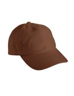Myrtle Beach 6-Panel Cap Schwarz, Aqua 58 cm, MB6111 – Marron fonce
