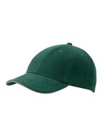 Myrtle beach 6-Panel Raver Sandwich Cap Baumwolle, Black/Beige One Size, MB6112 – Verde scuro/Beige