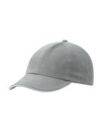 Myrtle beach 6-Panel Raver Sandwich Cap Baumwolle, Black/Beige One Size, MB6112 – Grigio scuro/Bianco