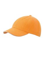 Myrtle beach 6-Panel Raver Sandwich Cap Baumwolle, Black/Beige One Size, MB6112 – Arancione/Bianco