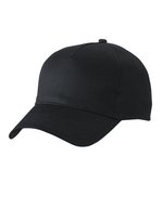 Myrtle beach 5-Panel Cap aus 100% Baumwolle, Atlantic One Size, MB6117 – Nero