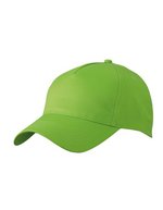 Myrtle beach 5-Panel Cap aus 100% Baumwolle, Atlantic One Size, MB6117 – Kiwi