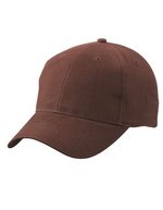 Myrtle Beach Gebürstete Baumwollcap 6-Panel, Beige One Size, MB6118 – Brown