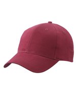 Myrtle Beach Gebürstete Baumwollcap 6-Panel, Beige One Size, MB6118 – Burgundy