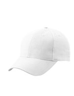 Myrtle Beach Gebürstete Baumwollcap 6-Panel, Beige One Size, MB6118 – White