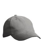 Myrtle beach 6-Panel Softlining Baumwollcap mit Metallschnalle, Black One Size, MB6126 – Grigio scuro