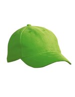 Myrtle beach 6-Panel Softlining Baumwollcap mit Metallschnalle, Black One Size, MB6126 – Verde lime
