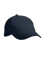 Myrtle beach 6-Panel Softlining Baumwollcap mit Metallschnalle, Black One Size, MB6126 – Blu navy
