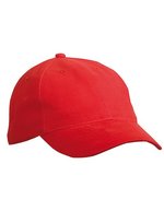 Myrtle beach 6-Panel Softlining Baumwollcap mit Metallschnalle, Black One Size, MB6126 – Rosso segnale