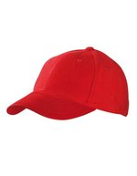 Myrtle Beach 6-Panel Cap Laminated, Beige One Size, MB6128 – Signal Red