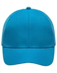 Myrtle beach 6-Panel Polyester Cap mit Velcro-Verschluss, Black One Size, MB6135 – Atlantic