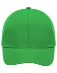 Myrtle beach 6-Panel Polyester Cap mit Velcro-Verschluss, Black One Size, MB6135 – Green