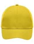 Myrtle beach 6-Panel Polyester Cap mit Velcro-Verschluss, Black One Size, MB6135 – Lemon