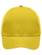 Myrtle beach 6-Panel Polyester Cap mit Velcro-Verschluss, Black One Size, MB6135 – Lemon