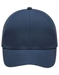 Myrtle beach 6-Panel Polyester Cap mit Velcro-Verschluss, Black One Size, MB6135 – Navy