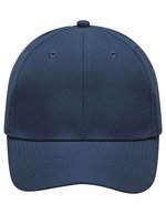 Myrtle beach 6-Panel Polyester Cap mit Velcro-Verschluss, Black One Size, MB6135 – Navy