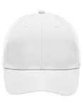Myrtle beach 6-Panel Polyester Cap mit Velcro-Verschluss, Black One Size, MB6135 – White