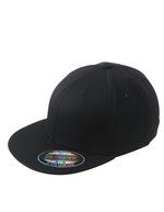 Myrtle beach 6 Panel Flexfit Cap mit flachem Schirm, Black L/XL (58/59 cm), MB6184 – Bild 2