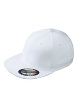 Myrtle beach 6 Panel Flexfit Cap mit flachem Schirm, Black L/XL (58/59 cm), MB6184 – White