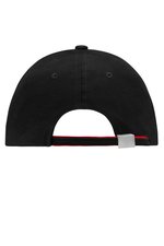 Myrtle beach 6-Panel Double Sandwich Cap Baumwolle, Black/Red One Size, MB6197 – Bild 2