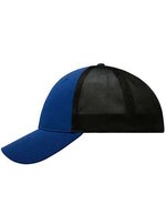 Myrtle beach 6-Panel Mesh Cap mit Belüftung, Black/Black L/XL (58/59 cm), MB6215 – Royal/Black