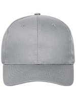 Myrtle beach 6-Panel-Cap aus Bio-Baumwolle, Black One Size, MB6236 – Light Grey