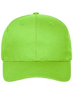Myrtle beach 6-Panel-Cap aus Bio-Baumwolle, Black One Size, MB6236 – Lime Green