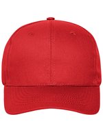Myrtle beach 6-Panel-Cap aus Bio-Baumwolle, Black One Size, MB6236 – Red