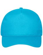 Myrtle beach Nachhaltige 5 Panel Cap Bio-Baumwolle, Black One Size, MB6237 – Turquoise