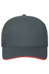 Myrtle beach 5-Panel Sandwich Cap aus Bio-Baumwolle, Navy/White One Size, MB6238 – Bild 3