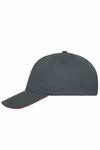 Myrtle beach 5-Panel Sandwich Cap aus Bio-Baumwolle, Navy/White One Size, MB6238 – Bild 5