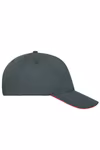 Myrtle beach 5-Panel Sandwich Cap aus Bio-Baumwolle, Navy/White One Size, MB6238 – Bild 6