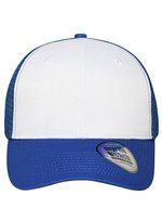 Myrtle Beach 6-Panel Mesh-Mütze Rot, Black/Black One Size, MB6239 – Blanc/Royal