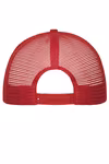 Myrtle beach 6-Panel Mesh Cap with Flat Peak, Red/Red One Size, MB6240 – image 4