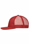 Myrtle beach Casquette mesh 6 panneaux avec visière plate, White/Red One Size, MB6240 – image 5