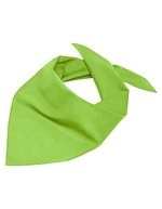 Myrtle beach Dreieckiges Halstuch aus Polyester-Baumwolle, Black One Size, MB6524 – Verde lime