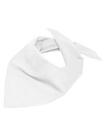 Myrtle beach Dreieckiges Halstuch aus Polyester-Baumwolle, Black One Size, MB6524 – Bianco
