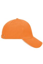 Myrtle Beach 5-Panel Cap mit Ziernähten, Beige/Navy One Size, MB6526 – Bild 6
