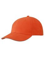 Myrtle beach Light Brushed Sandwich Cap aus Baumwolle, Beige/Black One Size, MB6541 – Arancione scuro/Beige