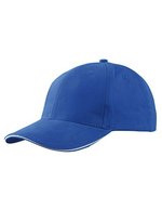 Myrtle beach Light Brushed Sandwich Cap aus Baumwolle, Beige/Black One Size, MB6541 – Reale/Bianco