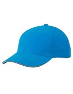 Myrtle beach Light Brushed Sandwich Cap aus Baumwolle, Beige/Black One Size, MB6541 – Turchese/Beige