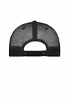 Myrtle beach 5 Panel Retro Mesh Cap with Decorative Cord, Black/Black One Size, MB6550 – image 4