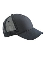 Myrtle beach 5 Panel Retro Mesh Cap mit Zierkordel, Black/Black One Size, MB6550 – Bild 2